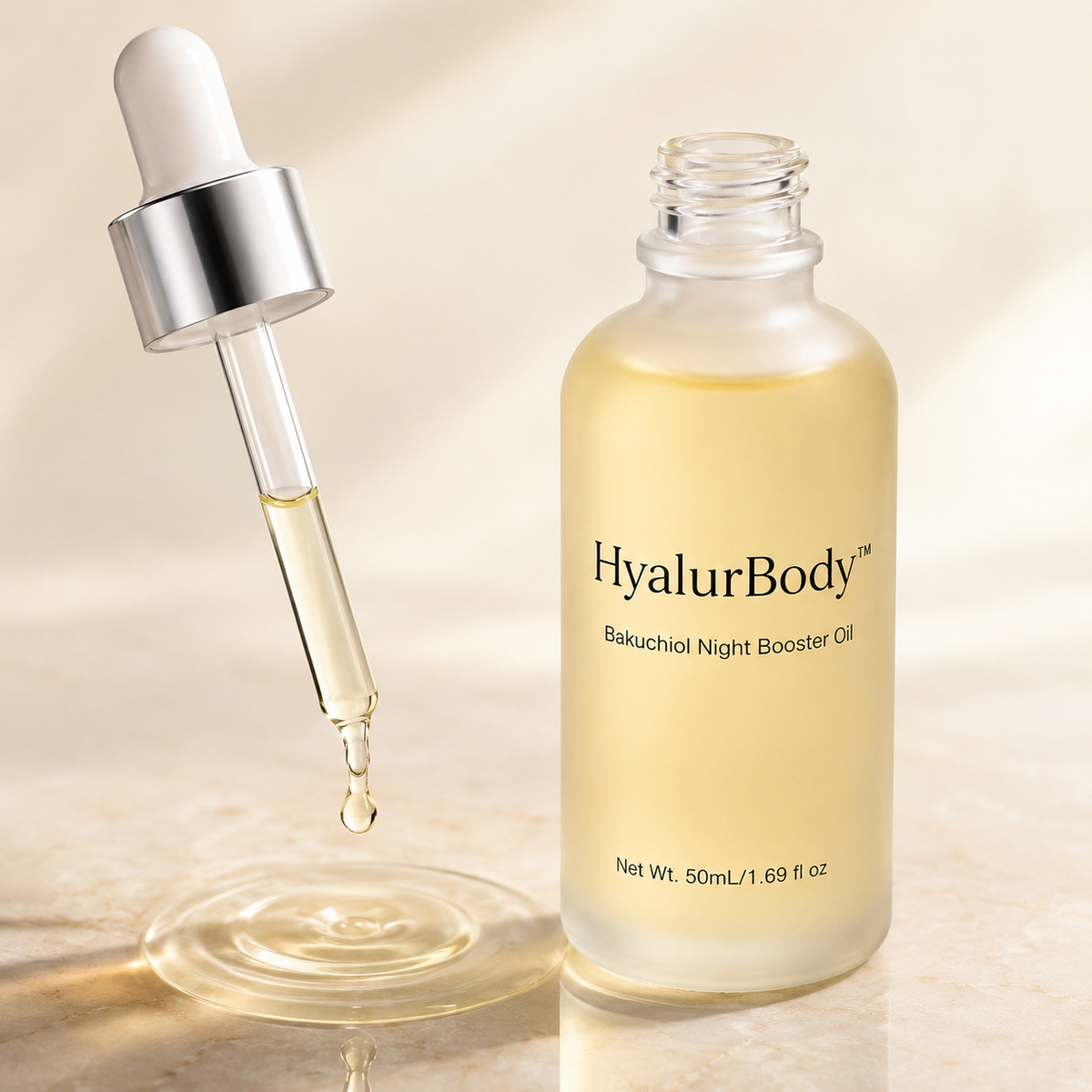 HyalurBody™ Bakuchiol Night Booster Oil (2%)