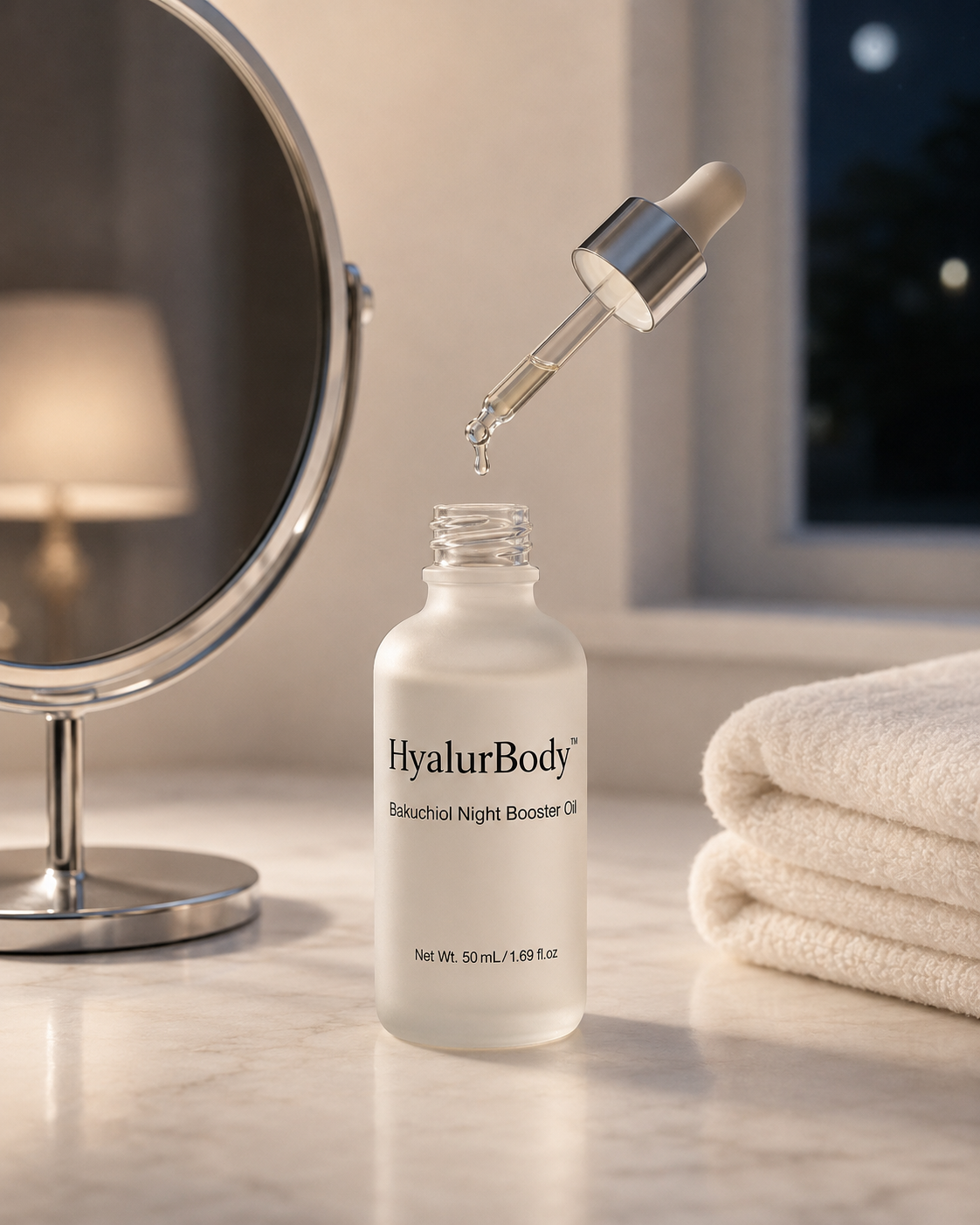 HyalurBody™ Bakuchiol Night Booster Oil (2%)