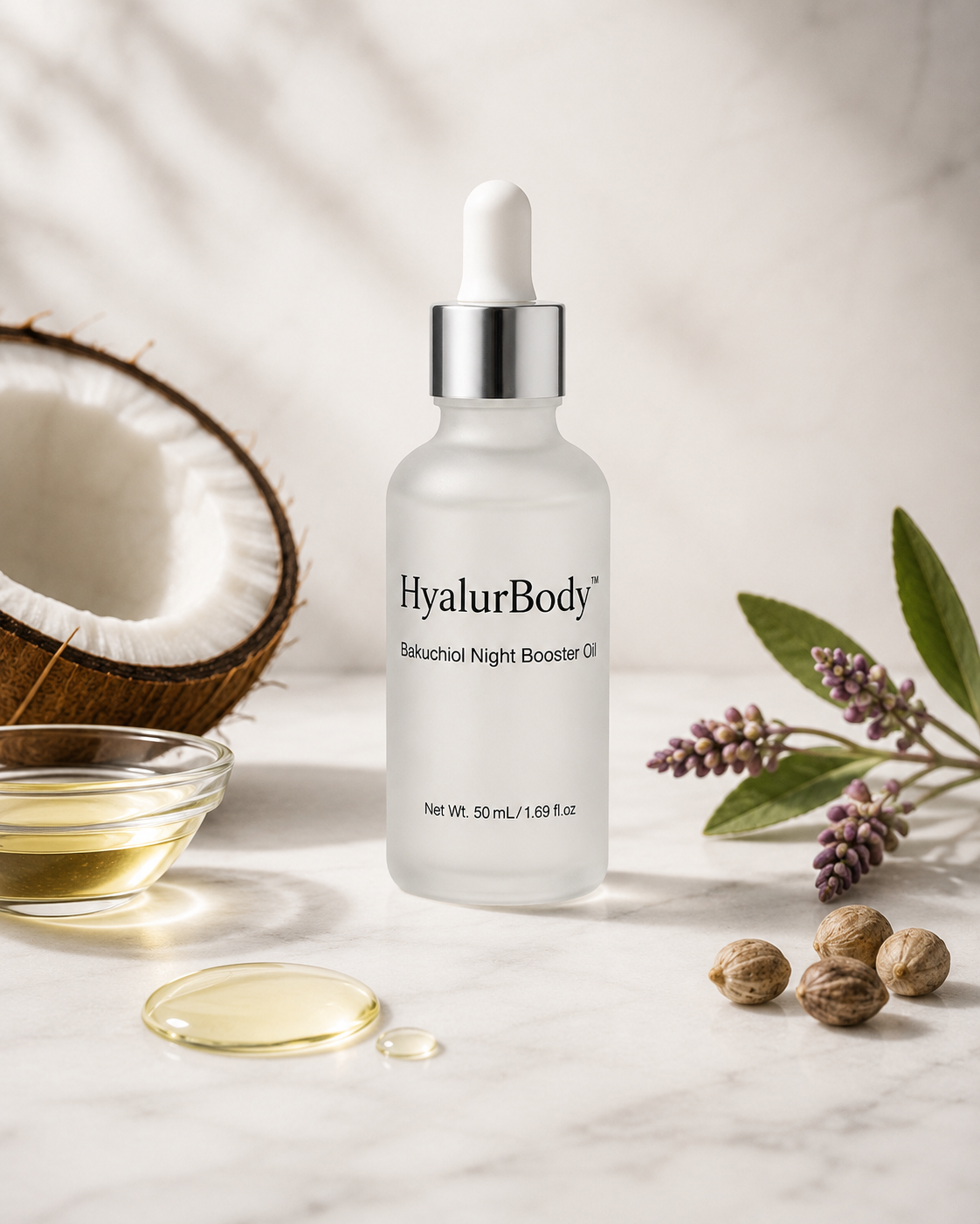 HyalurBody™ Bakuchiol Night Booster Oil (2%)